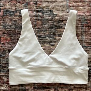 Lululemon V Neck Align Bra Size 8 White